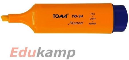 Toma Textmarker Mistral Pomarańczowy To 334