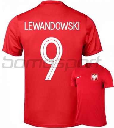 Nike Koszulka Dziecięca Polska Treningowa + nadruk Lewandowski 9