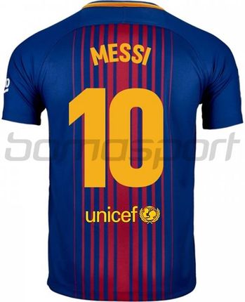 Nike Koszulka FC Barcelona Home 17/18 + nadruk Messi 10 - Ceny i
