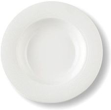 florina Talerz obiadowy g��boki porcelanowy CORTINA BIA�Y 22 cm