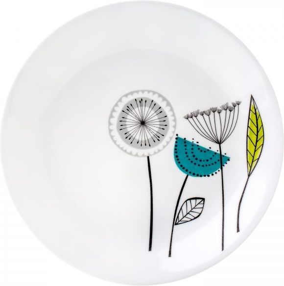 Corelle Talerz deserowy szklany ABSTRACT MEADOW BIA Y 21 5 cm Opinie i atrakcyjne ceny na Ceneo.pl