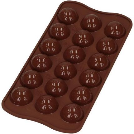 silikomart Forma do 18 czekoladek silikonowa PIŁKI BRĄZOWA