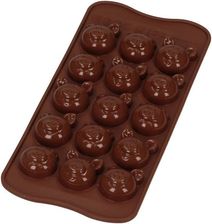 Zdjęcie silikomart Forma do 12 czekoladek silikonowa ŚWINKI BRĄZOWA - Łomianki