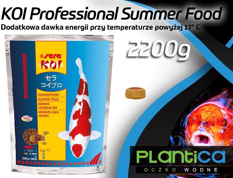 Sera Koi Professional Summer - Mangime Per Koi E Pesci Da Laghetto, 2,2 Kg, Per Temperature Oltre 17°C