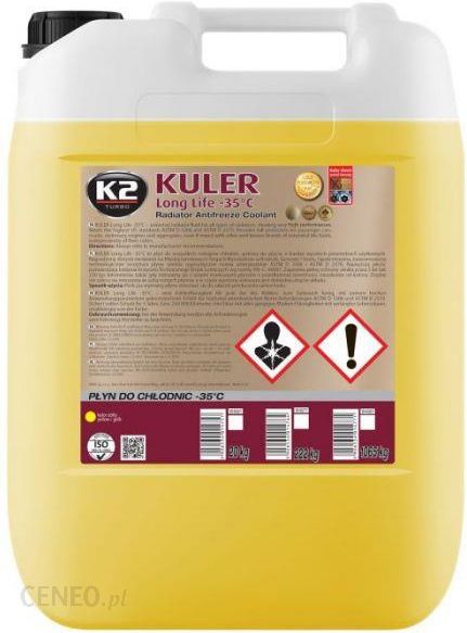 K2 Płyn Do Chłodnic Kuler 35°C 20Kg Żółty Opinie i ceny