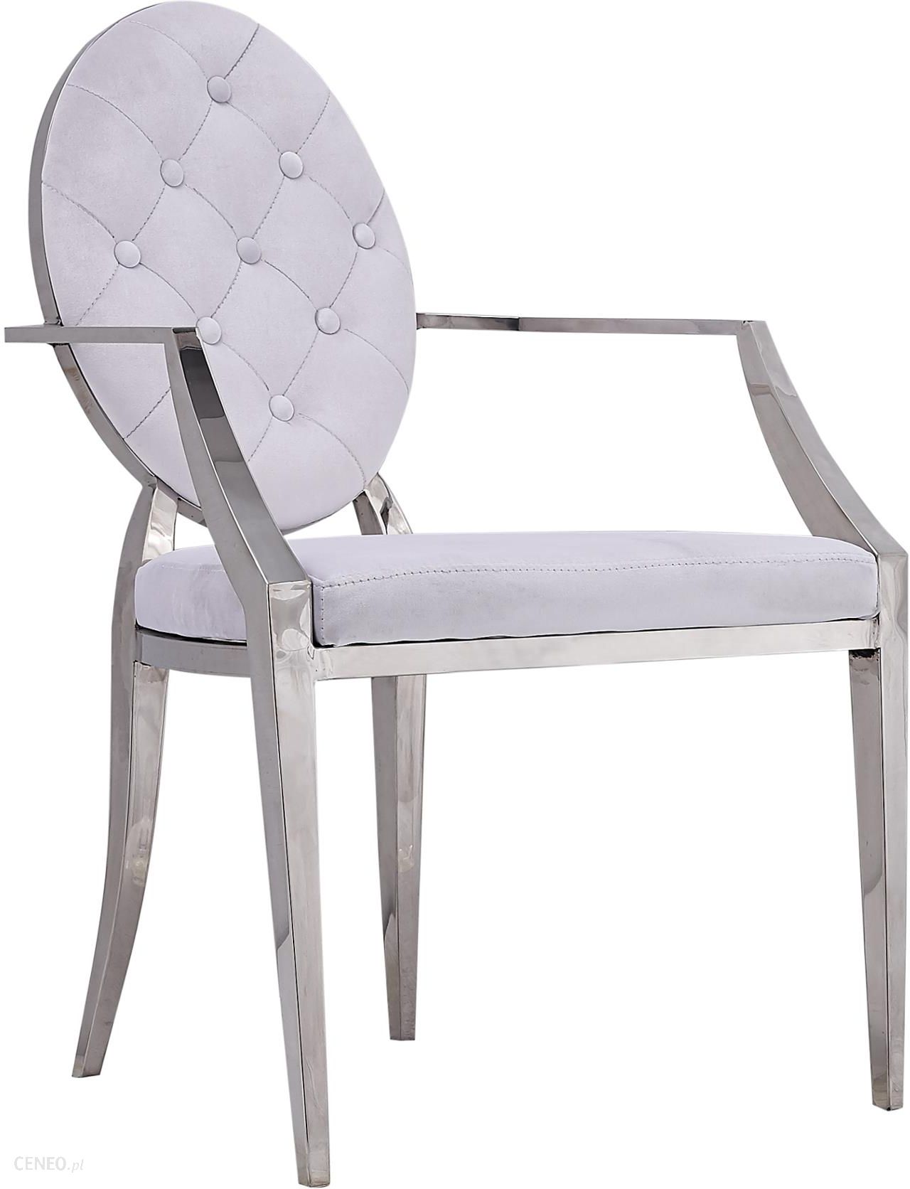Fotel Stylowy Glamour Krzesło Nowoczesne Białe Hit