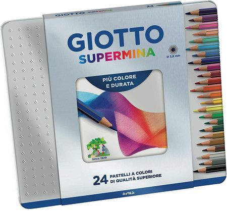 Kredki Pastele Giotto Supermina Metalowe 24 Kol