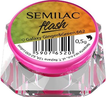 Semilac Semiflash Galaxy Pyłek Do Paznokci Ginger&Green 662