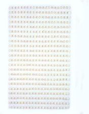 Zdjęcie Perły samoprzylepne 4mm 440szt opalizujące OPZ - Baranów Sandomierski