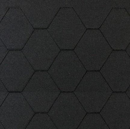 Gont Bitumiczny Hexagonal Czarny 3m2