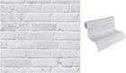 Tapety Tapeta Ścienna Biała Cegła 3D Mur Zmywalna