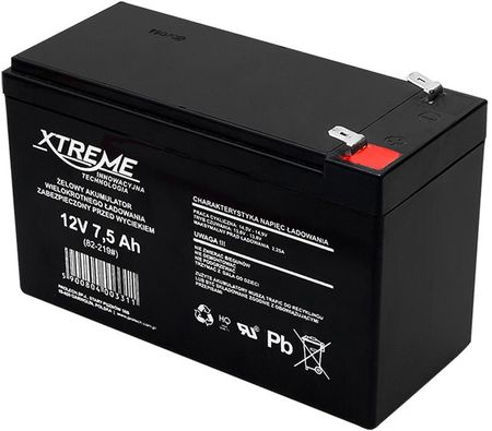 Akumulator Żelowy 12V 7,5 Ah Xtreme
