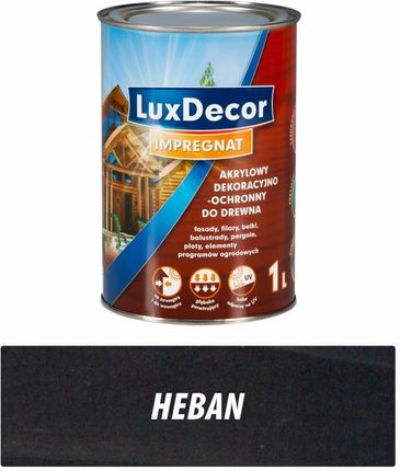 Impregnat Do Drewna Luxdecor Woski 1L Heban