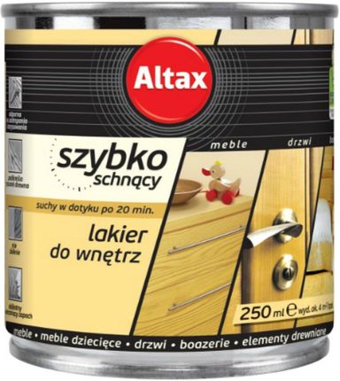 Altax- Lakier Szybkoschnący Do Wnętrz 250Ml Półmat