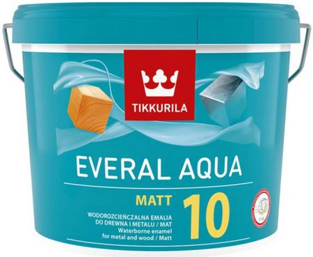 Tikkurila Everal Aqua Matt [10]- emalia, 9l
