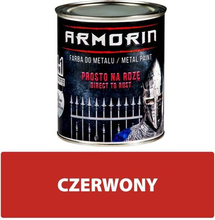 Armorin Farba Do Metalu 4W1 - Czerwony - 0,75L 5906725245625