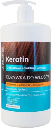 Dr. Sante Keratin odżywka włosów matowych łamliwych 1000ml