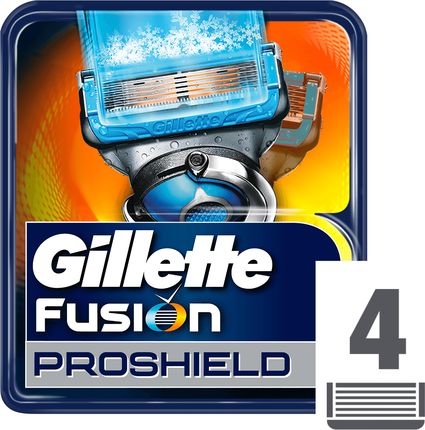 Gillette Fusion ProShield Chill Ostrza wymienne do maszynki 4 sztuki