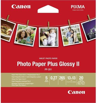 Canon Pp-201 13X13 Cm 20 Sheets Photo Paper Plus Glossy Ii 265 G