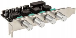 Lamptron CP436 4-Kanal-Fan Controller do PCI-Slot Srebrny (LAMPCP436S) - Panele i kontrolery obrotów