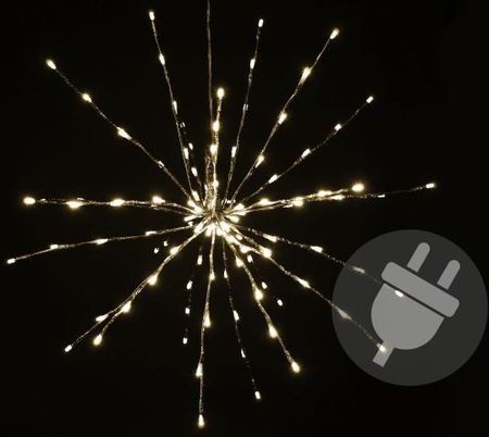 Świąteczne oświetlenie LED – deszcz meteorytów – ciepły biały, 120 LED
