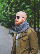 Zdjęcie Szalik komin męski HEYO H16025 - Jasny szary - Lębork