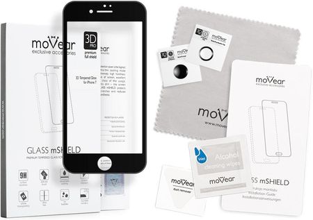 moVear Szkło hartowane Matowe 3D PRO iPhone 7 na Cały Ekran (A0IP7G3P14MBK)