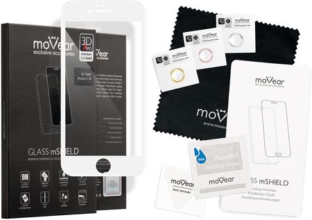 moVear Szkło hartowane 3D X-PRO iPhone 6/6s 9H na Cały Ekran (A0IP6G3X14AWH)
