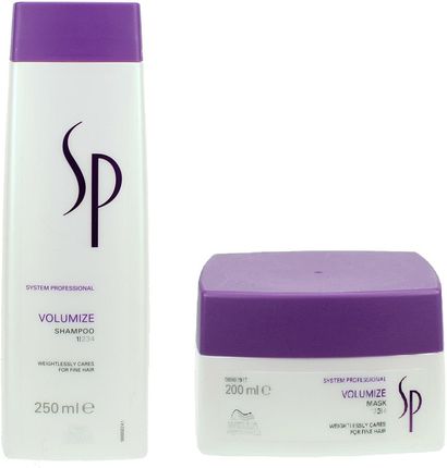 Wella Zestaw perfekcyjna objętość SP Volumize maska nadająca objętość włosom cienkim 200ml + szampon nadający objętość 250ml 
