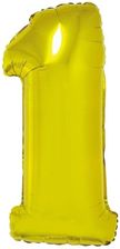 Zdjęcie Balon foliowy cyfra 1 ZŁOTA 35cm  - Oświęcim