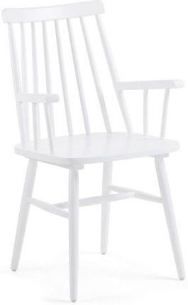 Laforma Krzesło Drewniane Kristie Białe Z Podłokietnikami (Cc0429M05)
