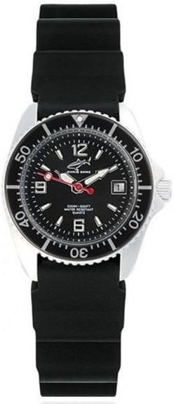 Chris Benz CBO.B.KB.SW - Orologio Uomo Subacqueo 20 Bar - Quadrante Blu Con Cinturino In Caucciù Nero