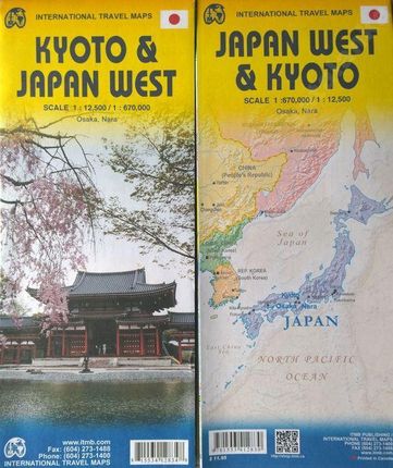 Kyoto Japan West Kioto Japonia Zachodnia Mapa Itmb
