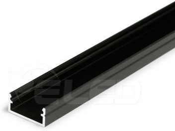Topmet Profil Aluminiowy Led Begton12 Czarny Anodowany Z Kloszem 1Mb (C7010021)