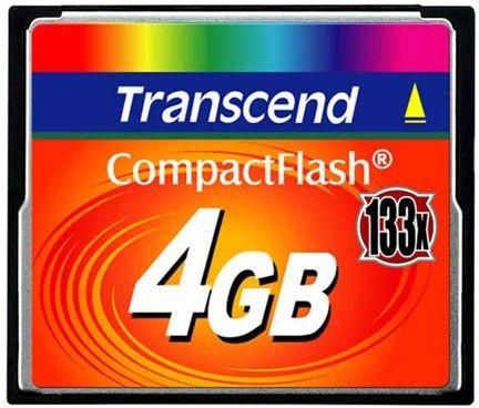 Transcend Compact Flash Card 4Gb 133X
