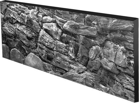 Tło Strukturalne 3D do akwarium skała szara 150x60