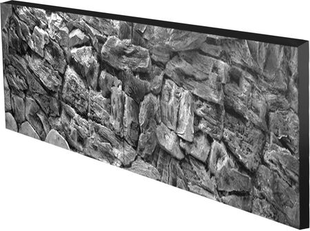 Tło Strukturalne 3D do akwarium skała szara 200x50