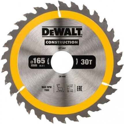 Dewalt Dt1937-Qz Tarcze Do Pilarek Ręcznych 165X30Mm 30T (Ac)