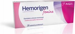 Hemorigen Femina 20 tabletek powlekanych / Obfite miesiączki - zdjęcie 1