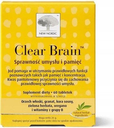 Tabletki Clear Brain 60 szt.
