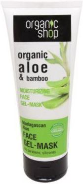 Organic Shop Agafi Maska żelowa do twarzy Aloes i Bambus 75ml 