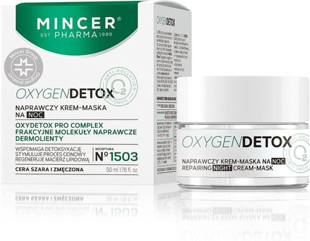 Krem Mincer Pharma OcygenDetox 1503 naprawczy na noc 50ml