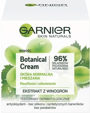 Garnier Skin Naturals Botanical Odświeżający krem z ekstraktem z winogron 50 ml