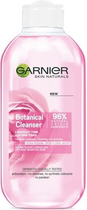 Garnier Skin Naturals Botanical Łagodzący tonik z wodą różaną skóra sucha i wrażliwa 200 ml