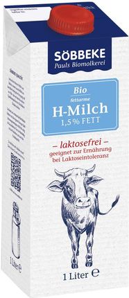 Sobbeke Mleko Bez Laktozy 1,5% Bio 1L