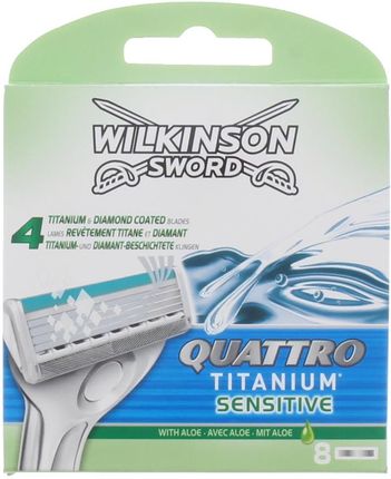 Wilkinson Quattro Titanium Sensitive Ostrza Do Maszynki Do Golenia 8 szt.