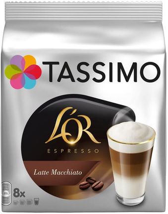 Tassimo L'Or Latte Macchiato 8 Kapsułek Z Mlekiem + 8 Z Kawą