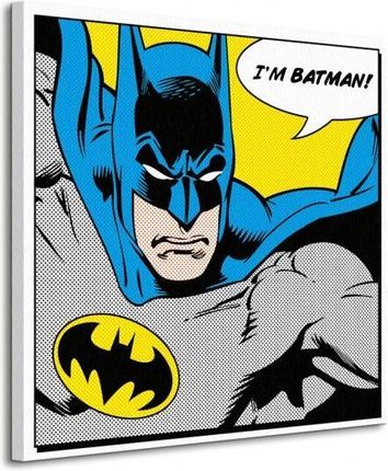 Jestem Batman Komiks - Obraz na płótnie 85x85 cm
