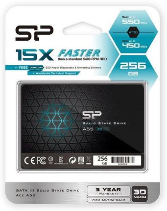 シリコンパワー　SATA III SSD A55 256GB 5セット Dysk SSD Silicon Power A55 256GB 2,5 SATA3 (SP256GBSS3A55S25