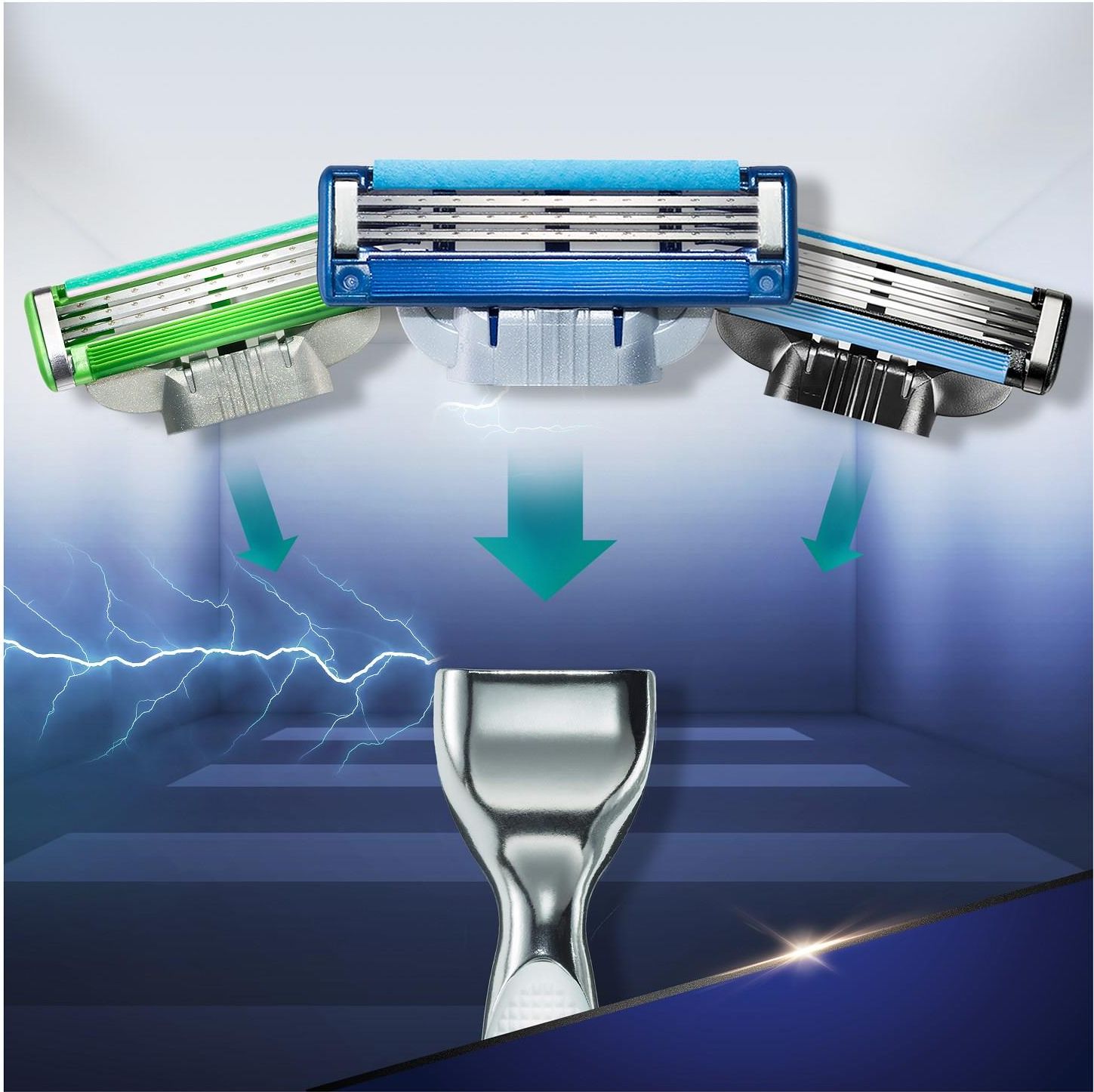 Gillette Mach3 Turbo Zestaw podarunkowy: Maszynka do golenia Justice League + 2 ostrza + Gogle VR - zdjęcie 4 Gillette Mach3 Turbo Zestaw podarunkowy: Maszynka do golenia Justice League + 2 ostrza + Gogle VR